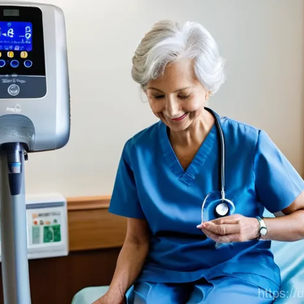 요양병원과 의료기기 수준 비교 - **Prompt 1: Advanced Medical Care in a Nursing Home Setting**
    "A serene and brightly lit scene i...