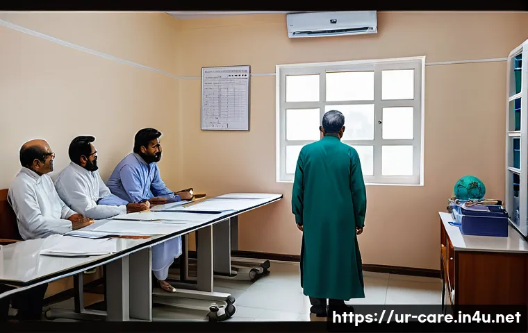 치매 요양병원에서 관리하는 질환 - A warm, inviting mental health clinic room in Pakistan, featuring a diverse team of psychologists an...